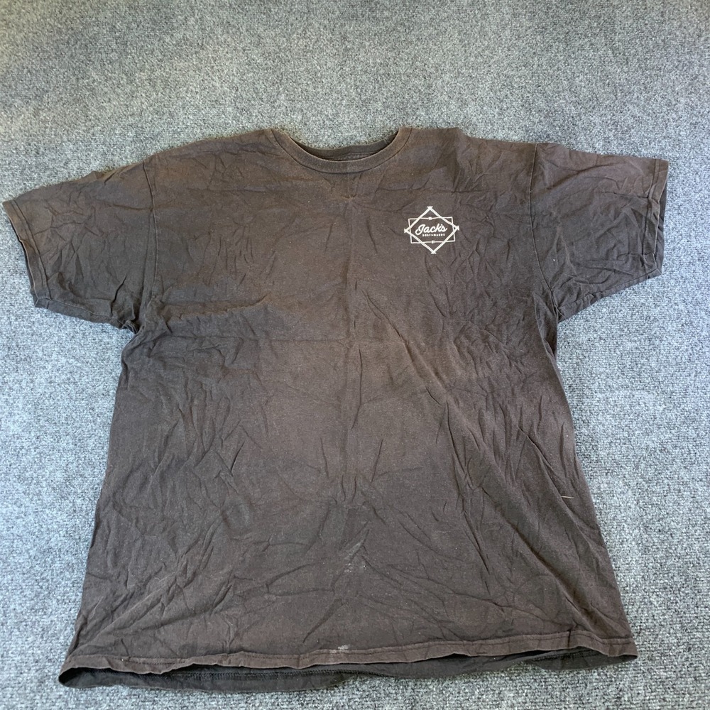 Jack's Surfboards T Shirt Mens 2X Black Cotton Graphic Print Summer READ
